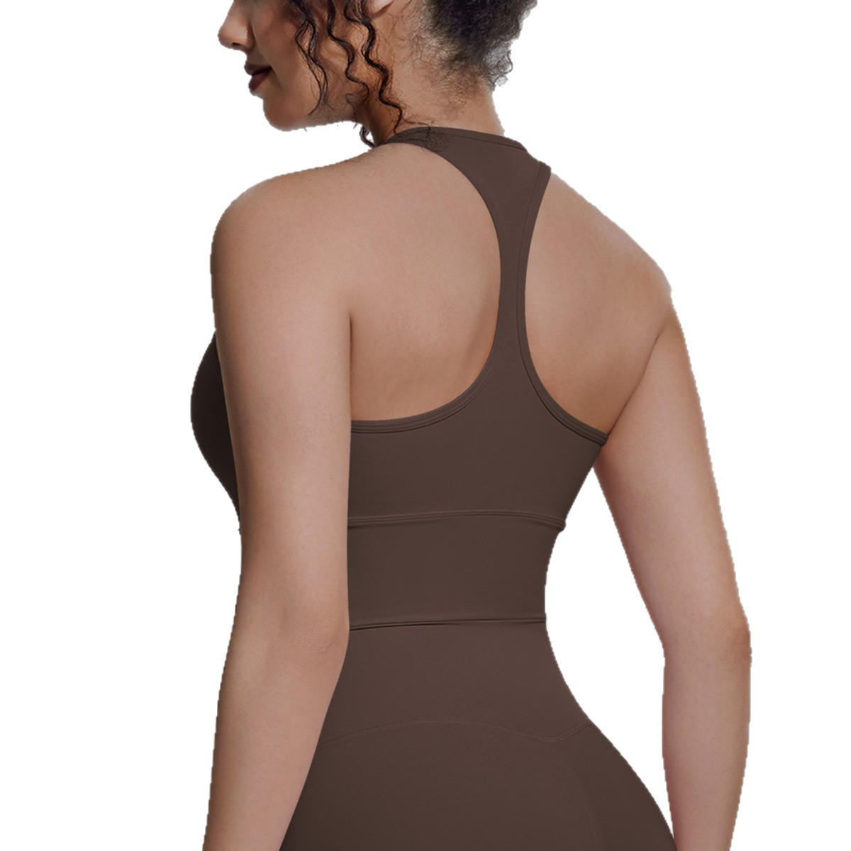 Nuevo transfronterizo sólido I-shaped hermosa espalda apretada ropa interior deportiva transpirable correr fitness yoga chaleco chaleco mujer image 6