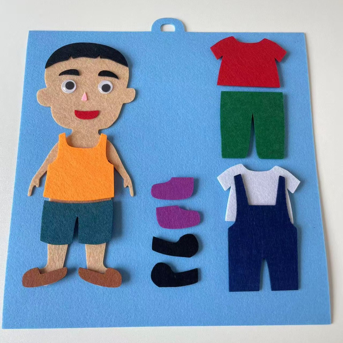 Jardín de infantes personajes de mano juguete área de rompecabezas actividad juguete ayuda didáctica clase pequeña tarjeta de material casero puzzle