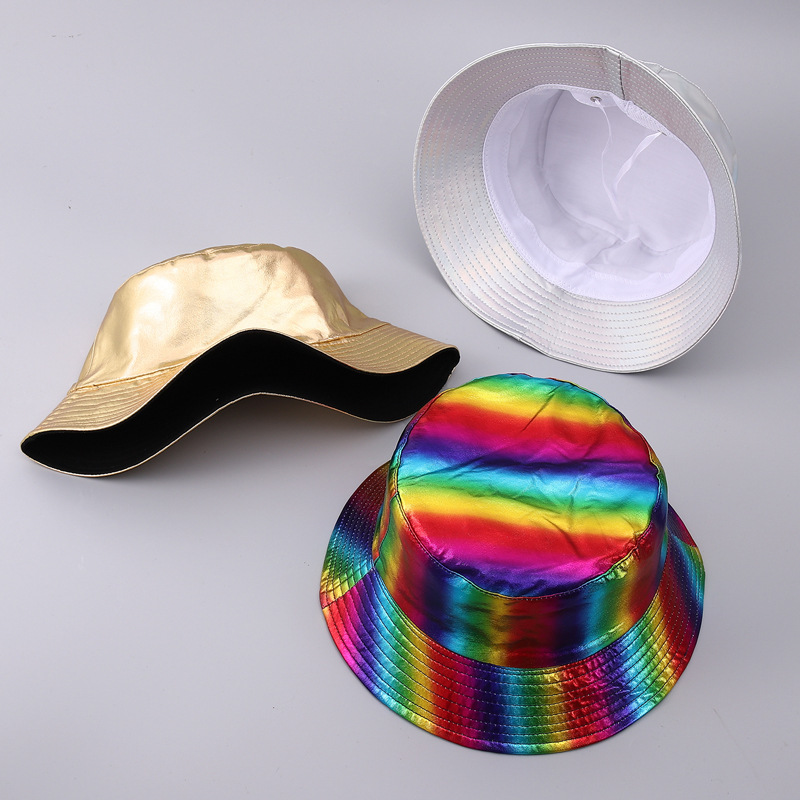 Women's Gender Vacation, Sweet Style Big Eaves Rim Women's Vacation Sweet Solid Color Big Eaves Bucket Hat