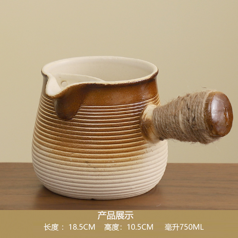 Juego de Tetera y Estufa para Té de Cerámica para Hogar y Exteriores
