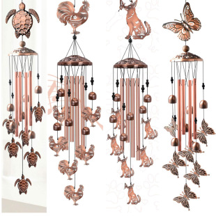 Amazon Cross-Border Animal Turtle Wind Chime Pendant Creative Courtyard Garden Decoration Metal Bell Pendant Gift