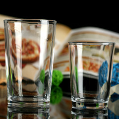 Tempered glass cup clear tea cup water cup beer whiskey cup bar KTV home use heat-resistant cup