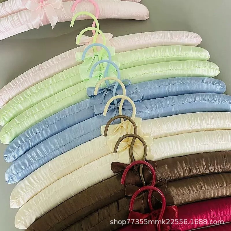 Factory Direct Seamless Silk Bag Cloth Hanger Wedding Sponge Clothes Hanging Hotel Home Soft Clothes Fabric Clothes Brace Factory Direct Seamless Silk Bag Cloth Hanger Wedding Sponge Clothes Hanging Hotel Home Soft Clothes Fabric Clothes Brace