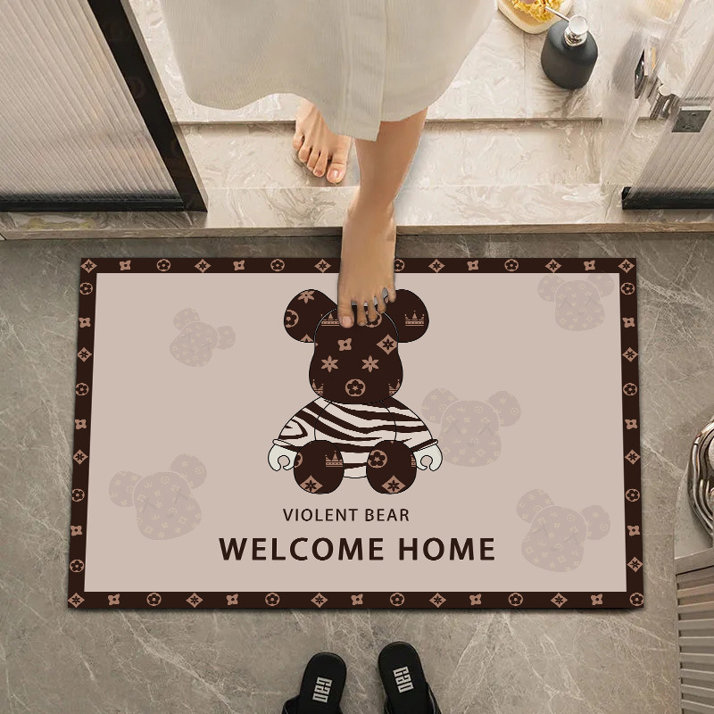 Alfombra de piso de barro de diatomeas alfombra doméstica baño absorbente alfombra de piso antideslizante de secado rápido alfombra resistente a las manchas alfombra para el hogar