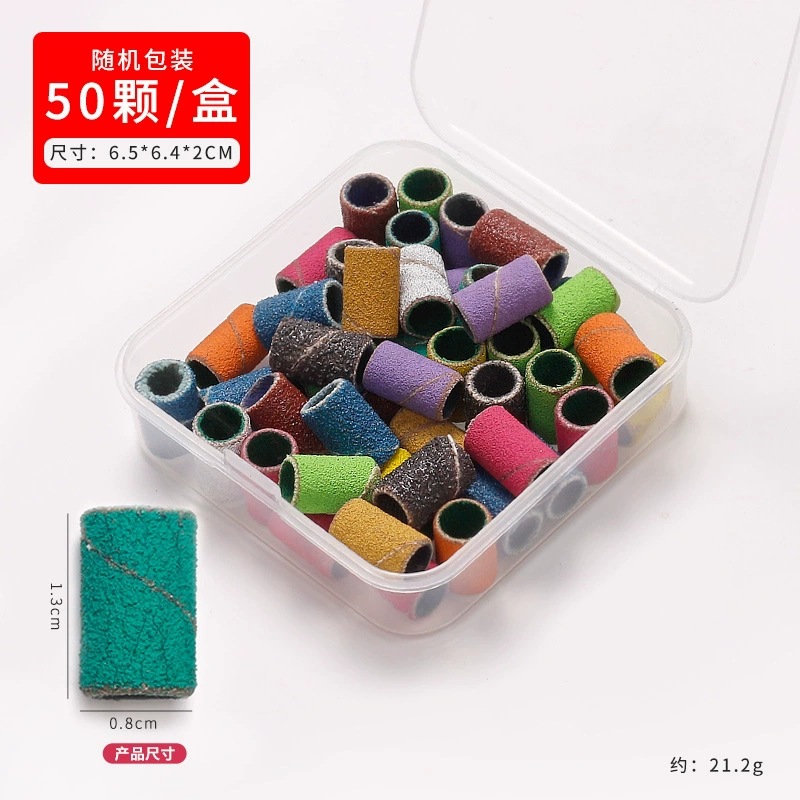 Anillo de lija de pulido de uñas, anillo de lija de pulido de pulido de color especial para máquina de pulido