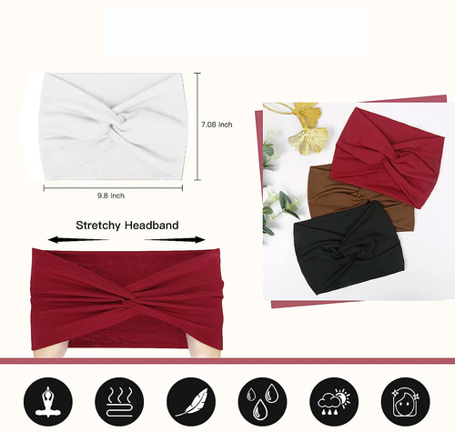 European and American new ultra-wide women's hairband elastic cross hairband hair accessories yoga running sports elastic headscarf hair accessories