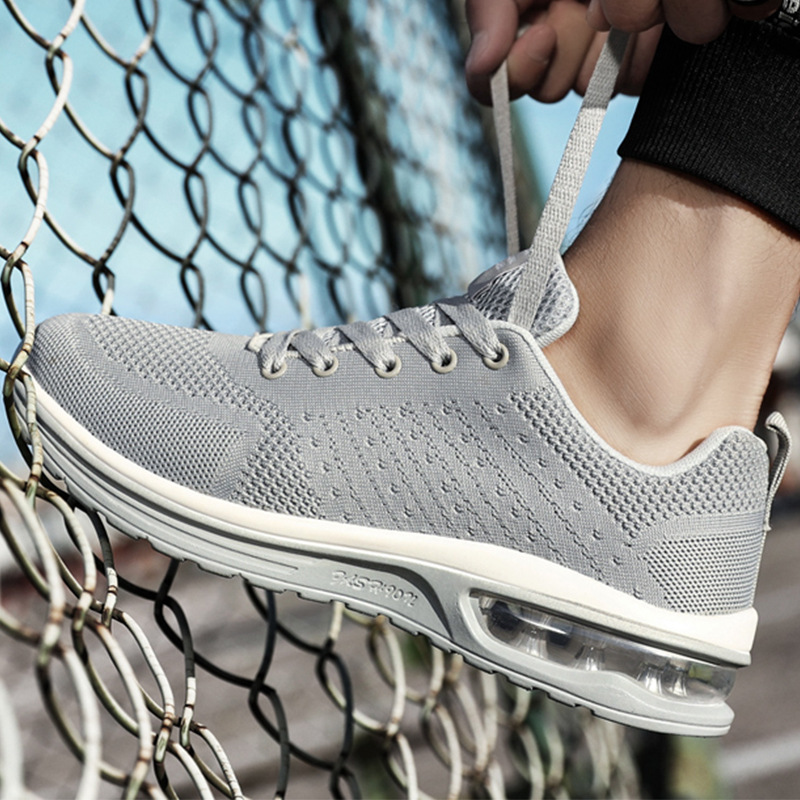 2024 New Casual Shoes Couples Outdoor Sports Shoes Breathable Mesh Shoes Air Cushion Sole Men's Shoes Couple Shoes Large Size