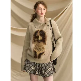 女式针织衫;毛衣;休闲裤