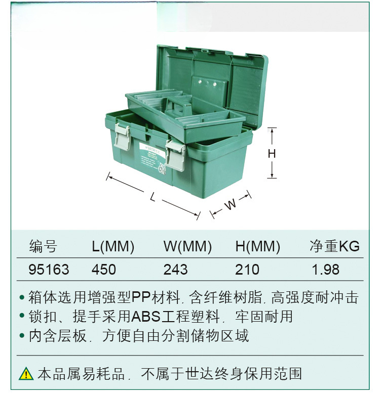Senda caja de herramientas de plástico hierro multifuncional caja de almacenamiento de hardware doméstico caja de piezas maleta de mantenimiento eléctrico