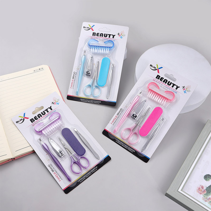 YARONG fabricante de cuchillo de pedicura conjunto de manicuras para limpiar la piel gruesa y dura de las uñas de los pies en el conjunto de tarjetas de aspiración de uñas de los pies