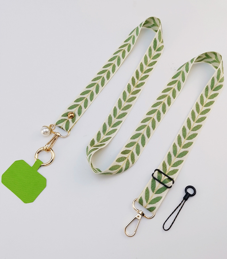 31g Weight Mobile Phone Lanyard Classification 1 Piece Quantity Geometric Pattern Simple Style, Classic Style Style Simple Style Classic Style Geometric Cloth Mobile Phone Lanyard 无