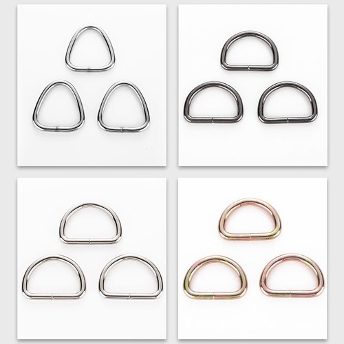Accessories Manufacturer for Bags and Hardware, D-ring Metal Semi-round Ring, D-letter Buckle Iron Ring, D-type Horse-shoe Clasp