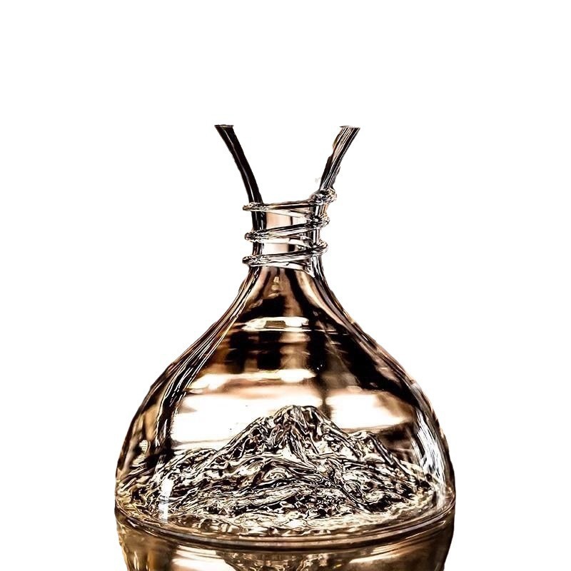 Decantador de vino tinto de alta gama, innovador cristal, copa de vino tinto de Borgoña, petaca dividida, juego de vino romántico de estilo europeo, juego para el hogar