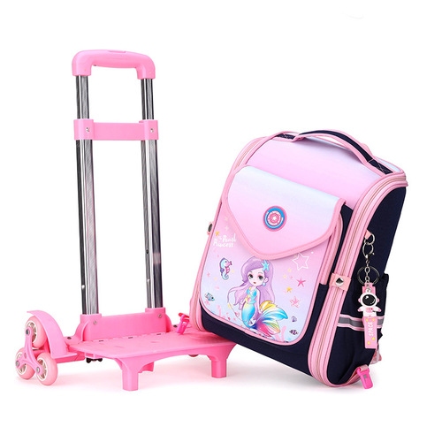 Natural Fish New Product Pull-String School Bag for Girls in Grades 1-6, Lightweight, Waterproof, Large Capacity, Cross-Border