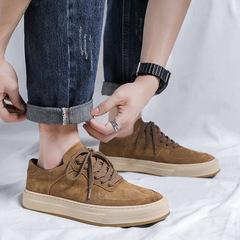 Men's high-end shoes 2023 new breathable suede casual leather shoes men's retro versatile casual sneakers 8001-R