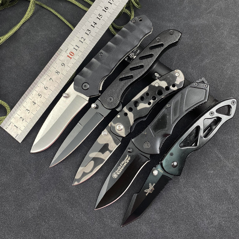 野营求生折叠刀户外不锈钢小刀高硬度随身携带钥匙刀开刃多功能刀