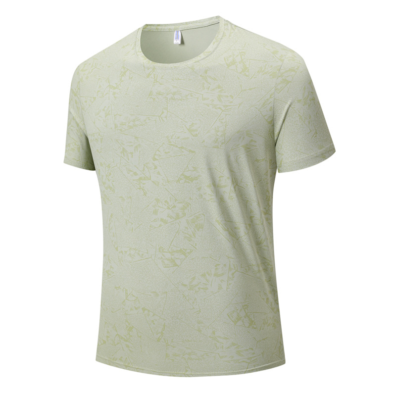 Camiseta deportiva ligera y delgada de secado rápido para hombres pareja de mangas cortas antiarrugas transpirable acondicionamiento físico media manga al aire libre