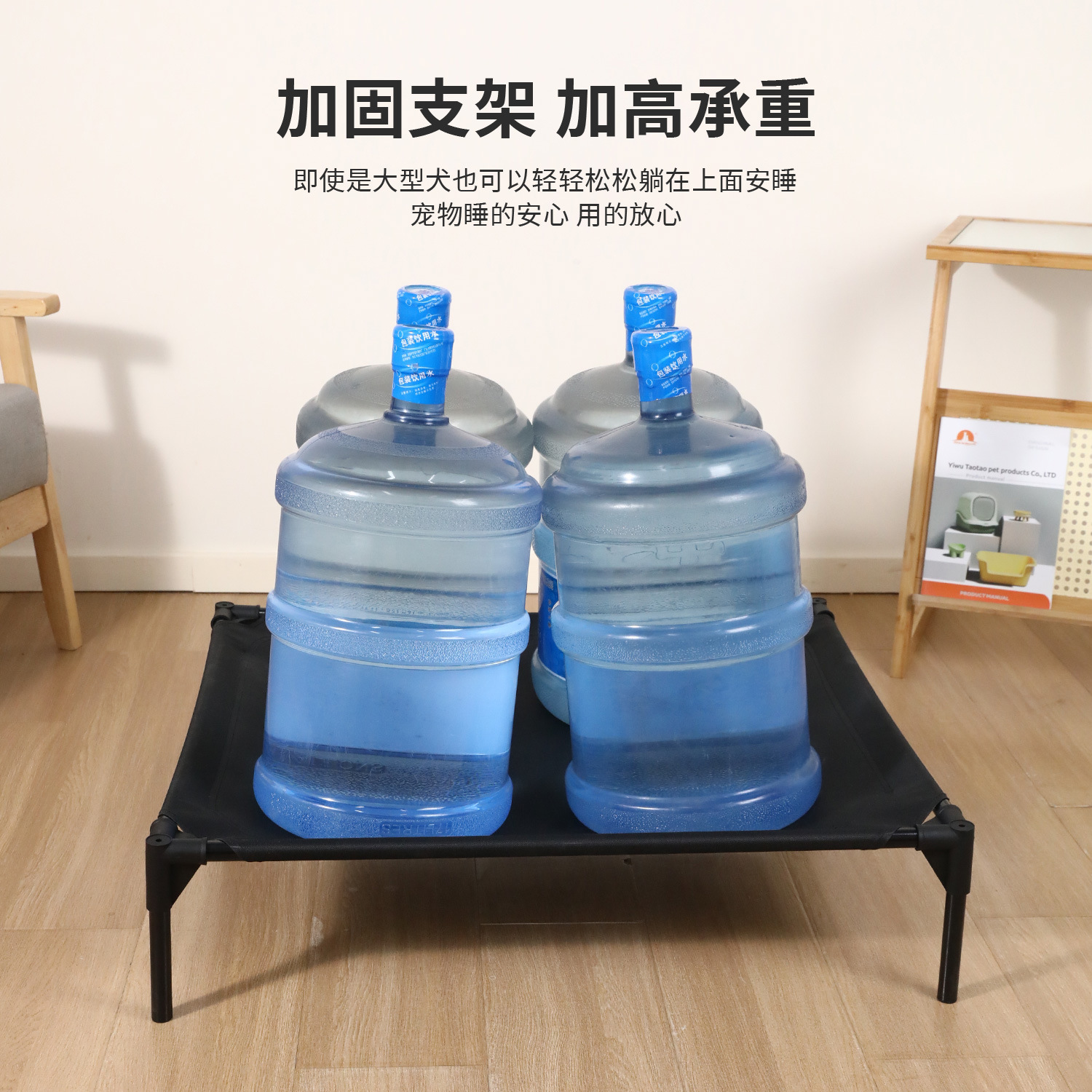 Z Cama para gatos extraíble y lavable Four Seasons Antera de gato a prueba de humedad universal Cama para gatos Tela Oxford Cama para mascotas de metal Perro