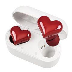 元の入耳式愛bluetoothイヤホン発光ハート型運動防水騒音低減イヤホンは、長い持続時間を備えています。