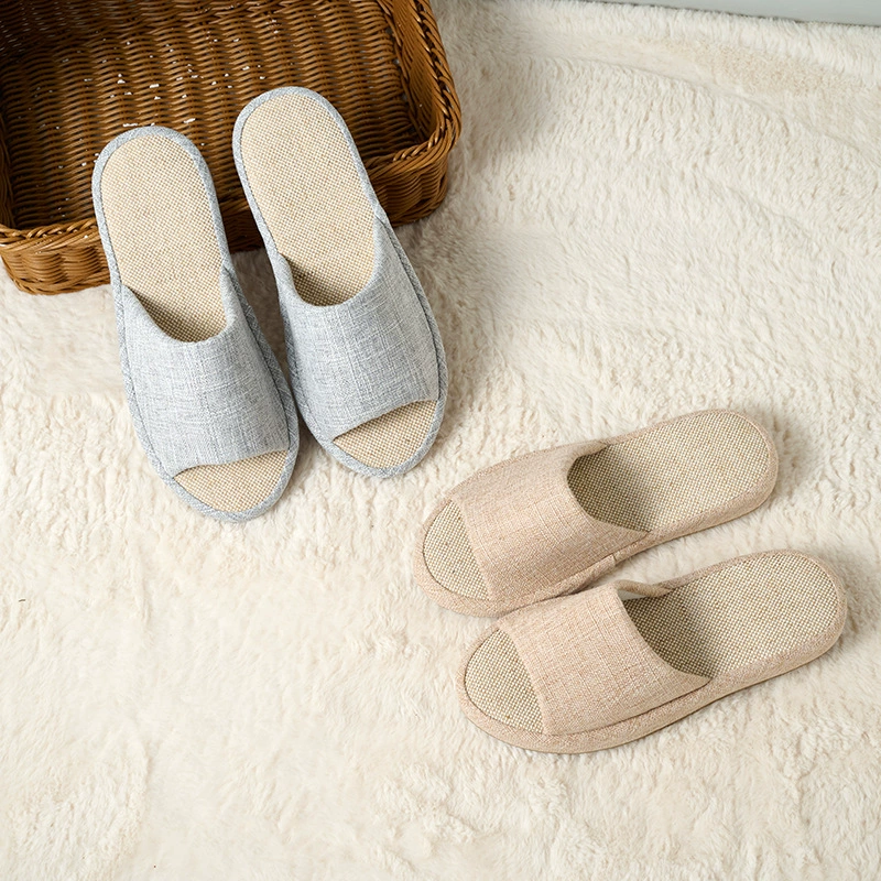 Внешняя торговля новые джутовые нижние тапочки сандалии Four Seasons однотонные хлопковые льняные модные домашние тапочки пол