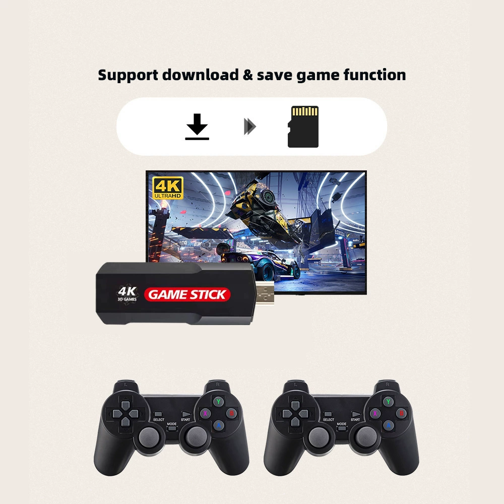 Wireless retro game console, new collection, 4G, 3D