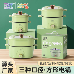 Yuerde Direct Supply Modern Square Electric Cooker for Home Use, Steaming, Cooking, Frying, Multifunctional All-In-One Electric Hot Pot