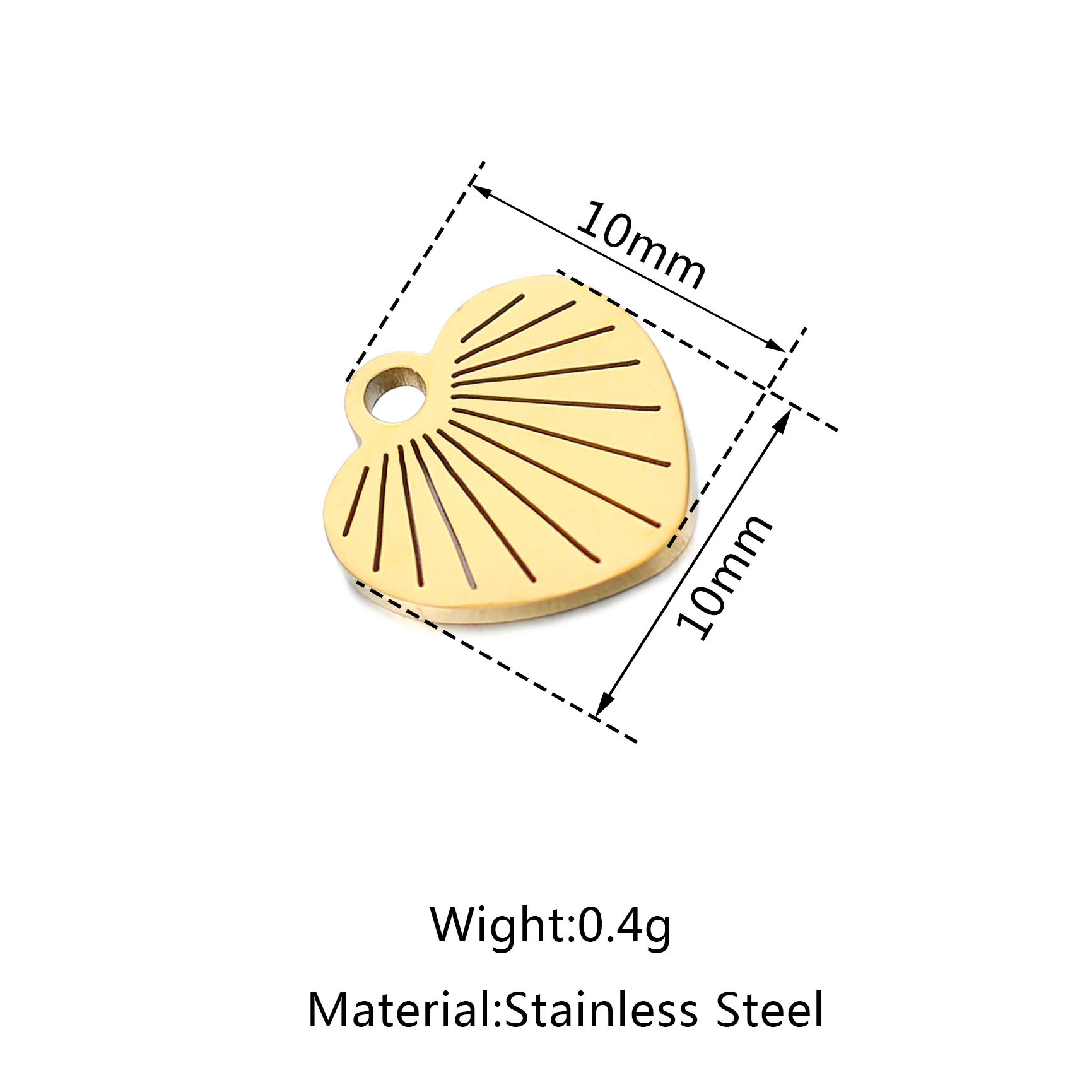 DOOYIO 5 teile/los Edelstahl Nette Herz Anhänger Halsband Für DIY Halskette Armband Schmuck Handgemachte Herstellung Zubehör – Detail 2