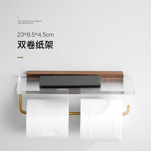 Bathroom tissue shelf toilet rolling paper wall -mounted toilet…