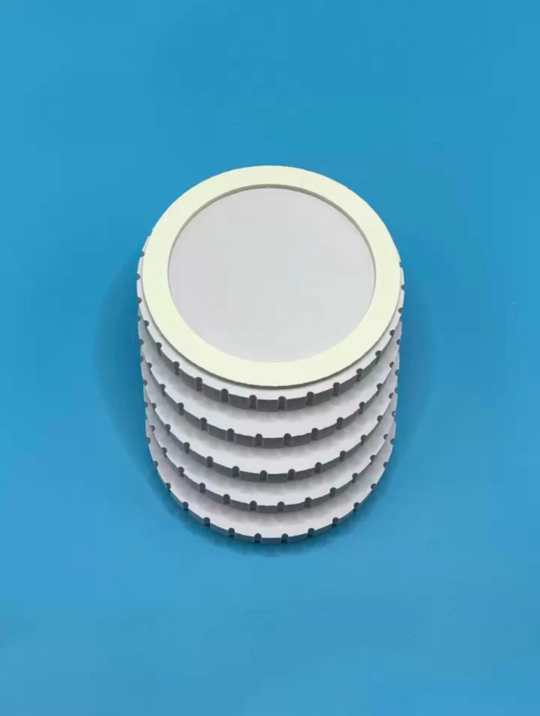 高密度雪弗板手工DIY编织圆形底板带槽PVC板