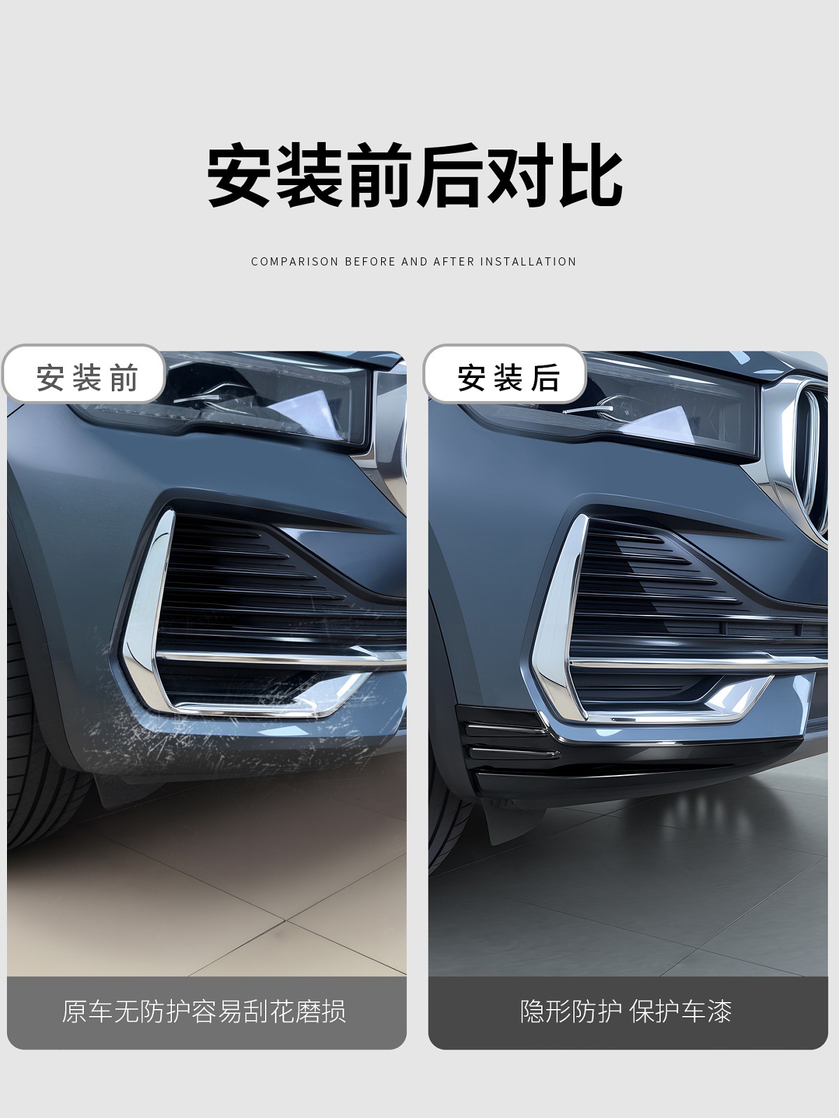 Suitable for Geely Xingyue L Front Bumper Corner Protector Anti-Collision Strip Front Bumper Protection Surround Exterior Accessories Collection