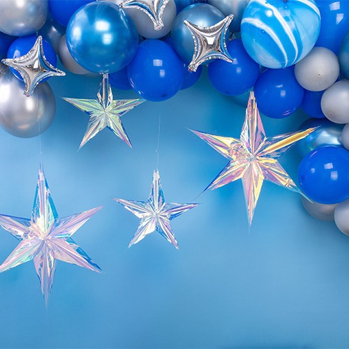 Laser Star Garland Decorations For Valentine's Day New Year's Eve Annual Meeting Birthday Party Supplies Mall Hanging Items_voghion.com