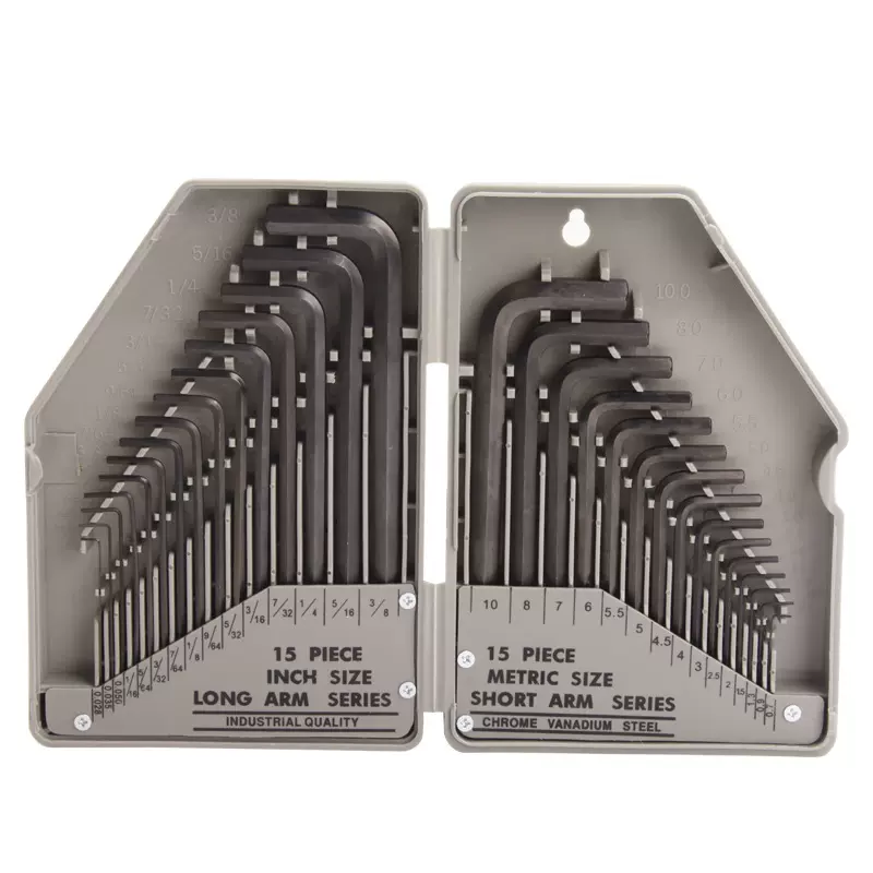 卡夫威尔 进口合金钢内六角扳手套装 内六方L型手动维修紧固工具