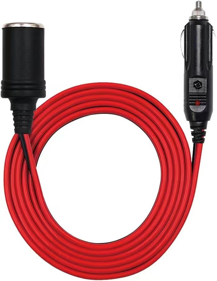 4m Car Cigarette Lighter 16Awg/Spt-2 Power Cord with Bullet Connector Female Plug Extension Cable for Vehicle Use