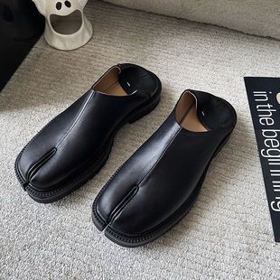 Niche Design Slip-on-toe Shoes Low-top Men's and Women's Personalized Trendy Flip-on Horseshoe Shoes