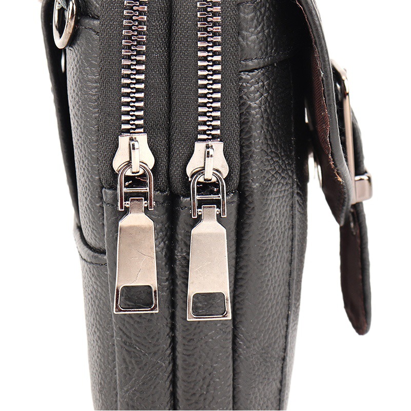 Bolso del teléfono móvil del zurriago Bolso de la cintura del cinturón vertical de los hombres bolso del teléfono móvil del cuero genuino