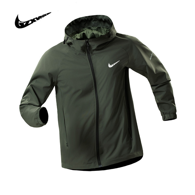 Spring and Autumn Windproof Hooded Jacket for Men, Fashionable, Lightweight, Versatile, Comfortable Outerwear, Single-Layer Woven Lining Top for Men Spring and Autumn Windproof Hooded Jacket for Men, Fashionable, Lightweight, Versatile, Comfortable Outerwear, Single-Layer Woven Lining Top for Men