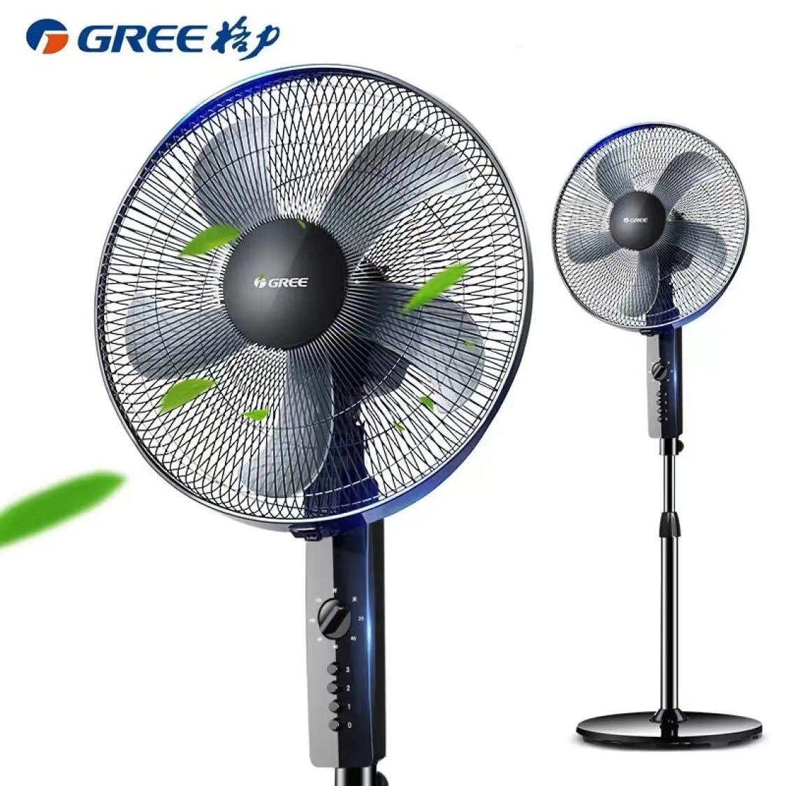 G. Power electric fan FD-4012-WG household vertical mechanical shaking head three-speed light sound floor fan timing electric fan