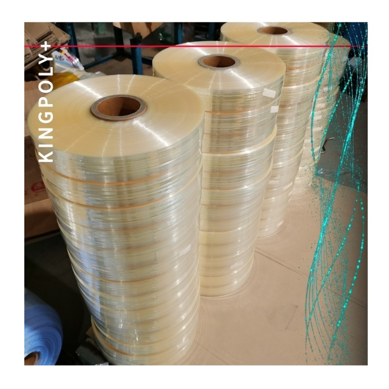 供石膏线用包装膜塑料包装佛山材料PVC透明包装对折膜筒状