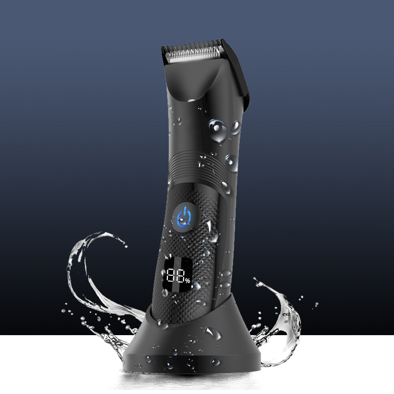 New All-in-One Waterproof Portable Hair Removal Device with Digital Display | Dry & Wet Dual-Use USB-Rechargeable Shaver for Men