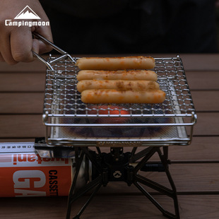 Koman Us-1615 Stainless Steel Foldableing Toast Grill Camping Style Barbecue Small Gas Stove Portable Barbecue Grill