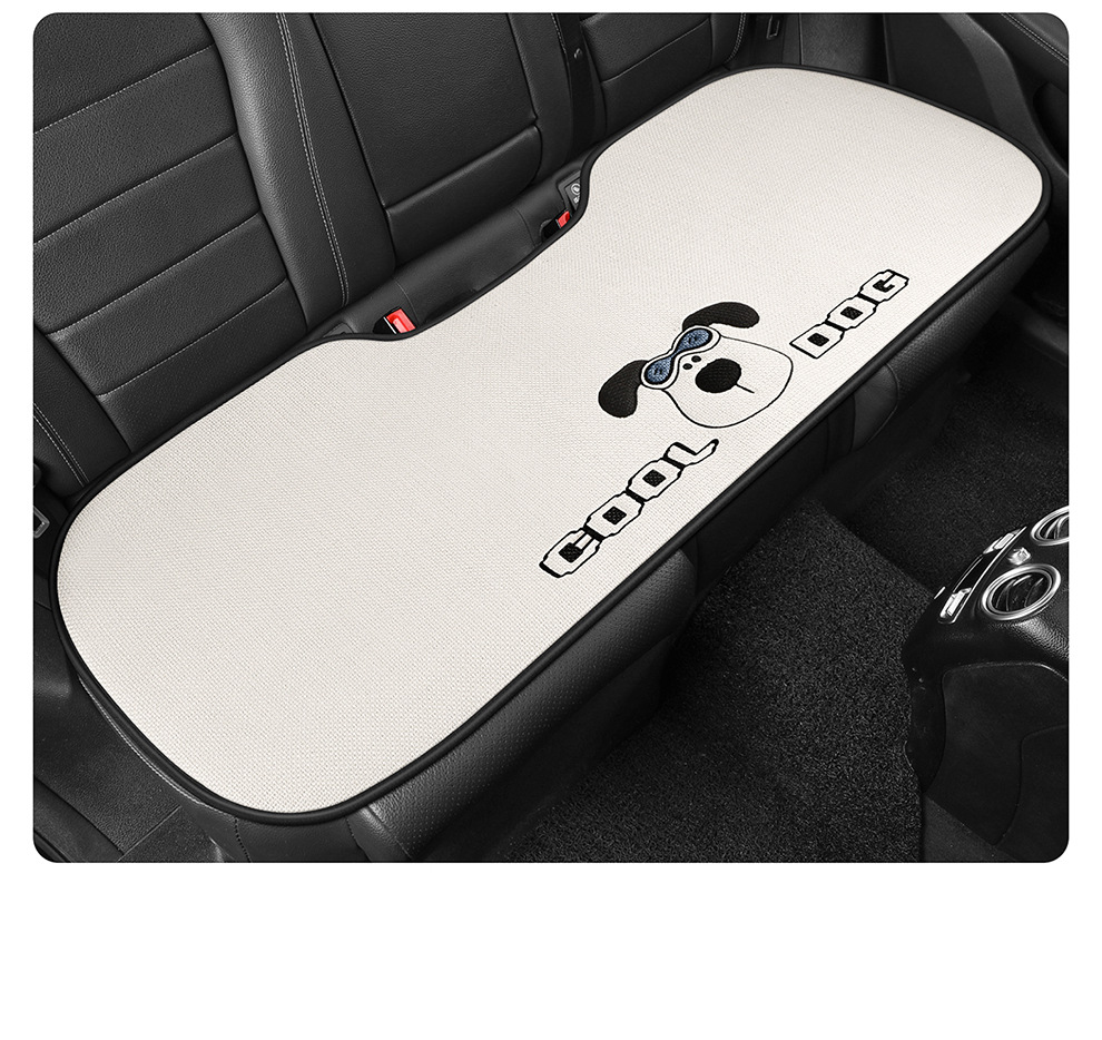 Linen Car Seat Cushion, Universal for All Seasons, High-End Feel, 2026 New Model, Single Piece, Summer Cotton-Linen Car Cushion Seat Cover for Women