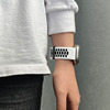 Applicable IWATCH8 strap S7 Apple watch two -color silicone Applewatch6/5/4/3ULTRA men and women