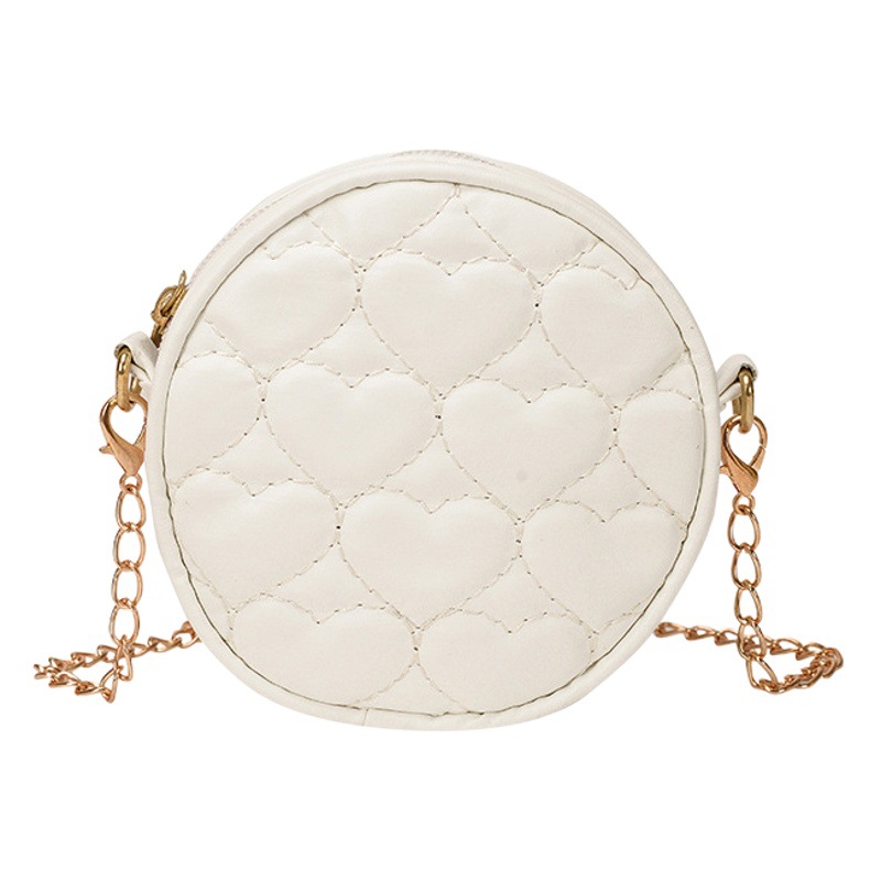 Bolso de cadena de estilo Chanel Internet celebridad hombro pequeño bolso redondo para niños y niñas Estilo coreano 2023 nuevo mini lindo rombo a cuadros