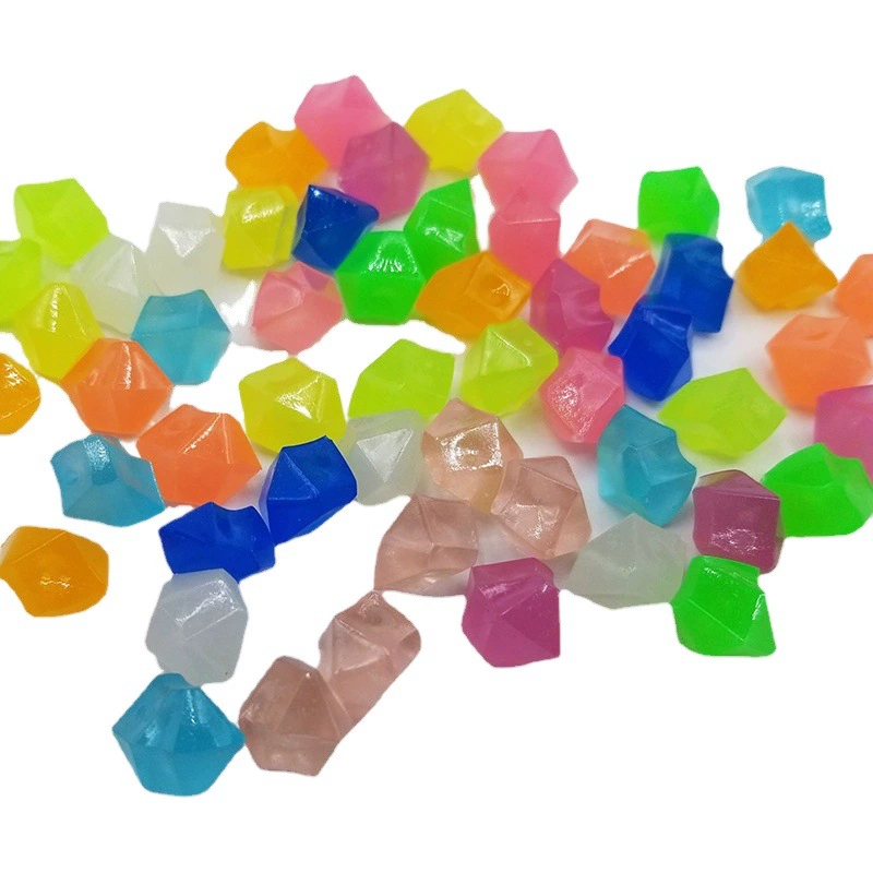 Светящиеся каменные акриловые алмазные бусины пластиковый камень акриловая игрушка драгоценный камень аксессуары для украшения драгоценных камней