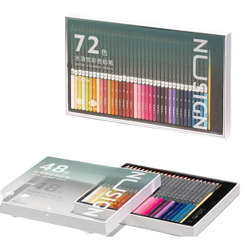 Deli nusai NS731-48/NS731-72 color soluble en agua cepillo de plomo traje pintado a mano cepillo de pintura soluble