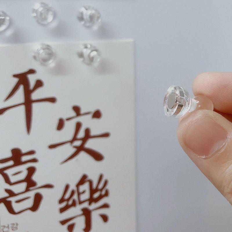 透明磁吸图钉冰箱贴封口磁性贴小号密封磁力贴创意北欧风磁吸|undefined