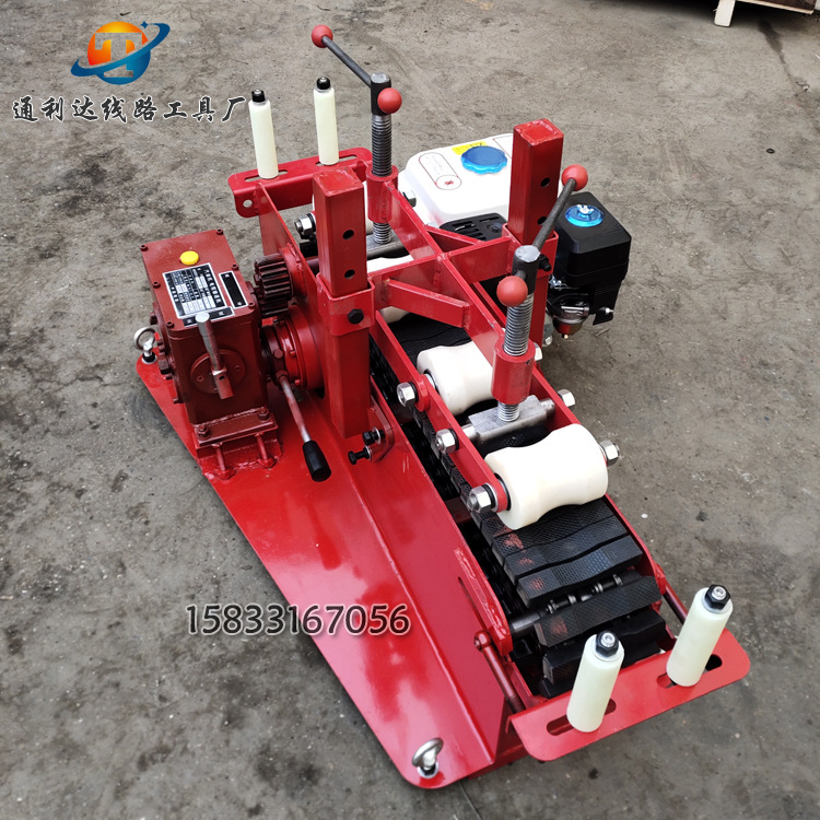 新型电缆敷设机汽油机牵引机履带式电缆敷设机厂家