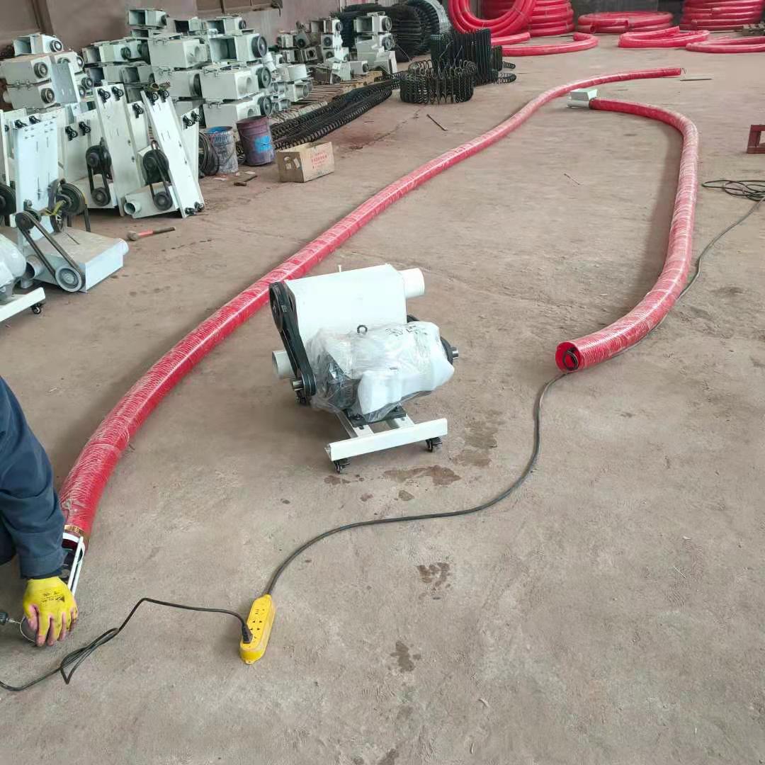 加厚耐磨耐高温软管吸粮机65号锰钢绞龙防断裂吸沙机