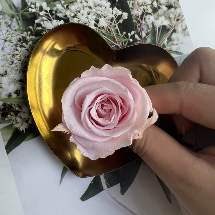 Материалы для DIY вечной жизни цветка, класс B, голова вечной розы 2–3 см, маленький брелок-розочка с основным материалом