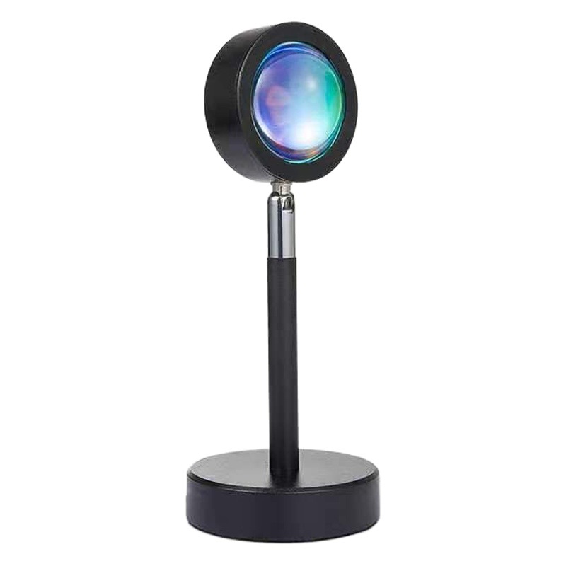 Red roja puesta de sol luz USB recargable lámpara de mesa día nunca cayendo Arco Iris proyección puesta de sol luz Red fondo rojo atmósfera luz del atardecer